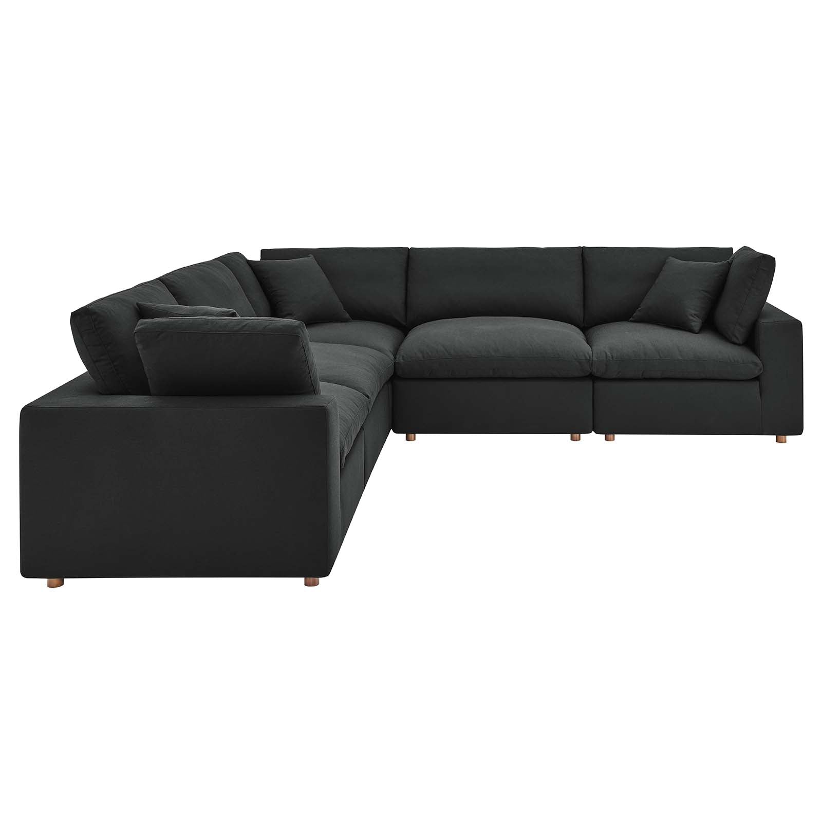 Commix 5 Piece Down Filled Overstuffed Sectional Sofa by Modway