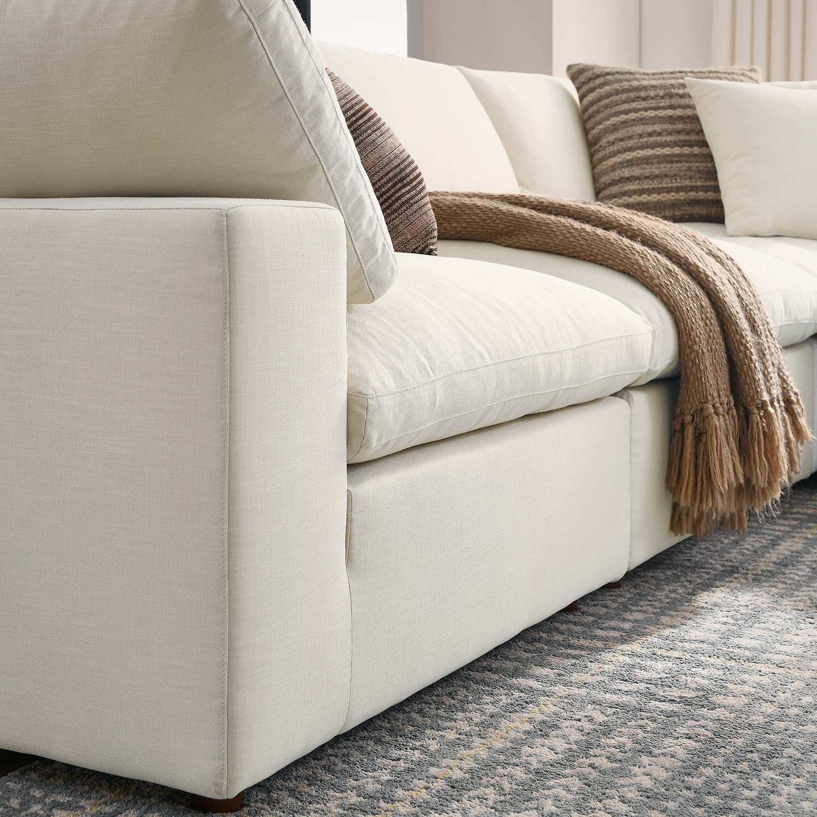 Commix 5 Piece Down Filled Overstuffed Sectional Sofa by Modway