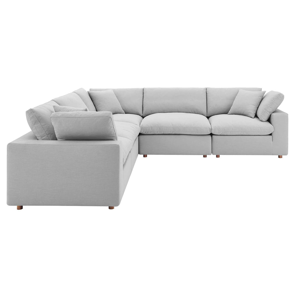 Commix 5 Piece Down Filled Overstuffed Sectional Sofa by Modway