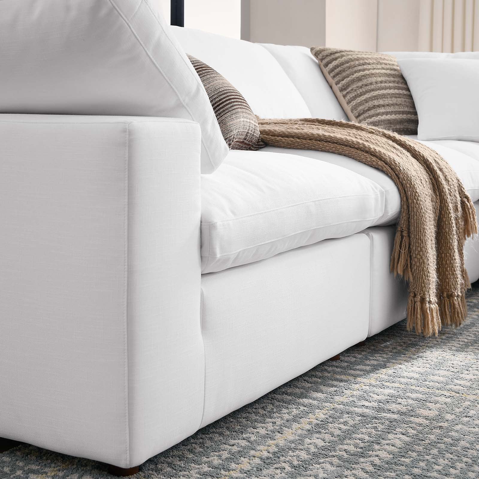 Commix 5 Piece Down Filled Overstuffed Sectional Sofa by Modway
