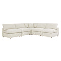 Commix 5-Piece Down Filled Overstuffed Armless Sectional Sofa by Modway