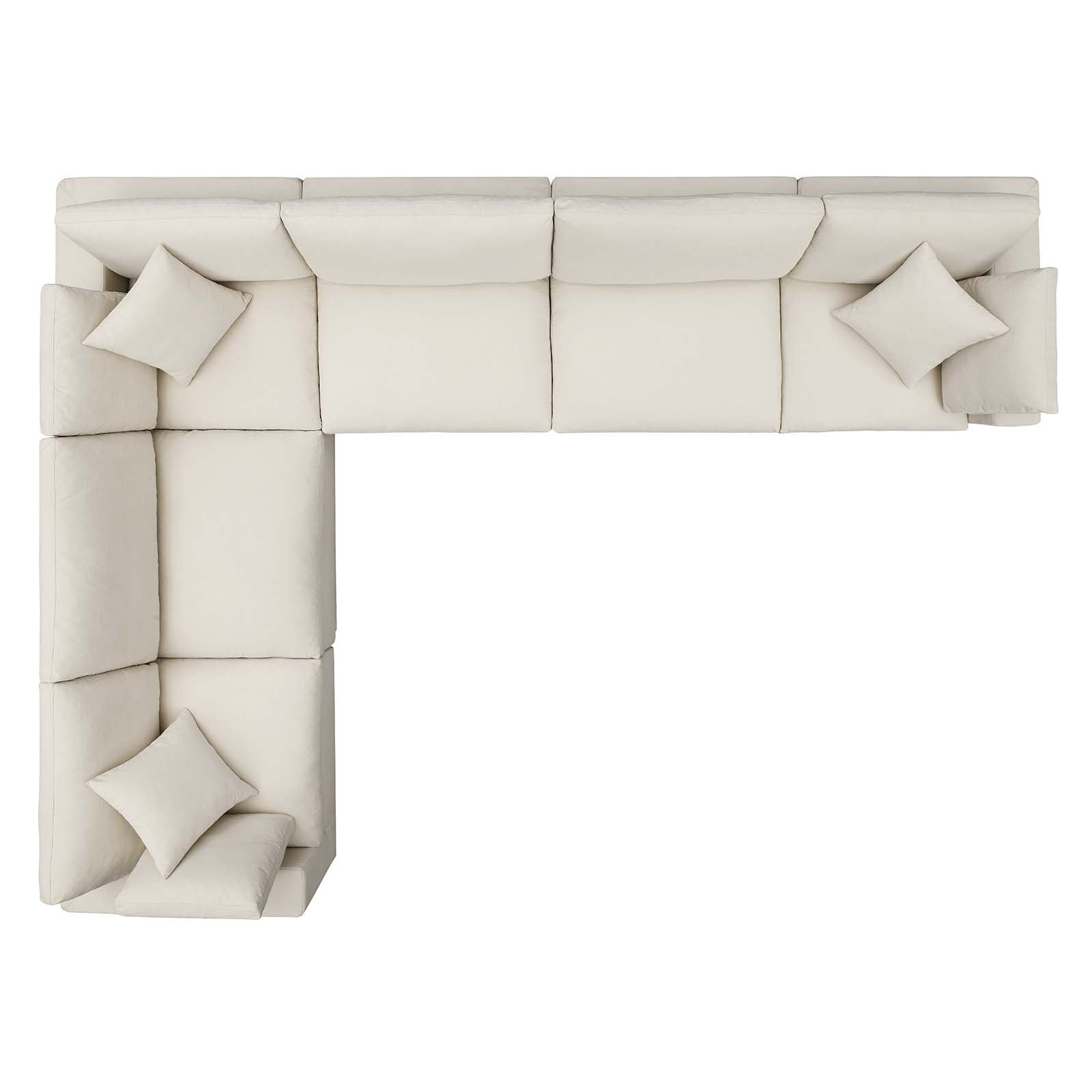 Commix 6 Piece Down Filled Overstuffed Sectional Sofa Set by Modway