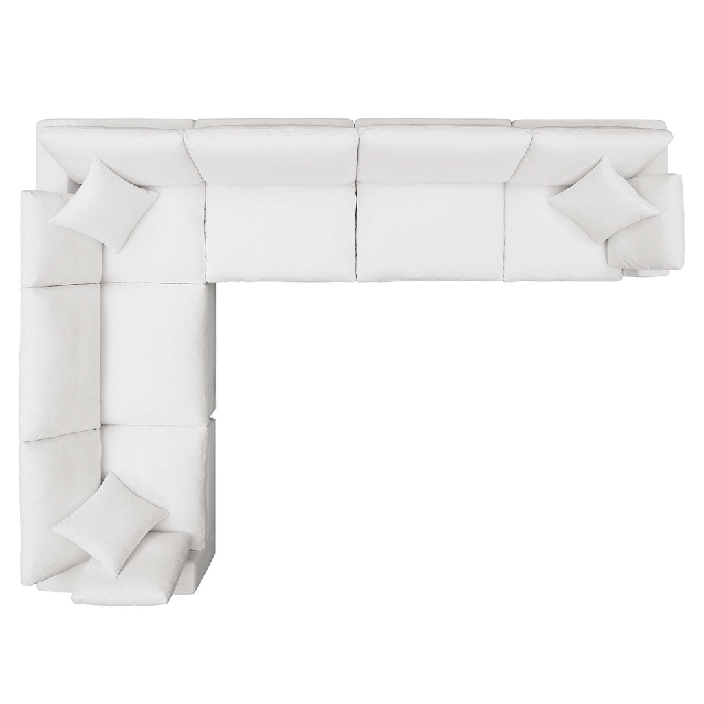 Commix 6 Piece Down Filled Overstuffed Sectional Sofa Set by Modway