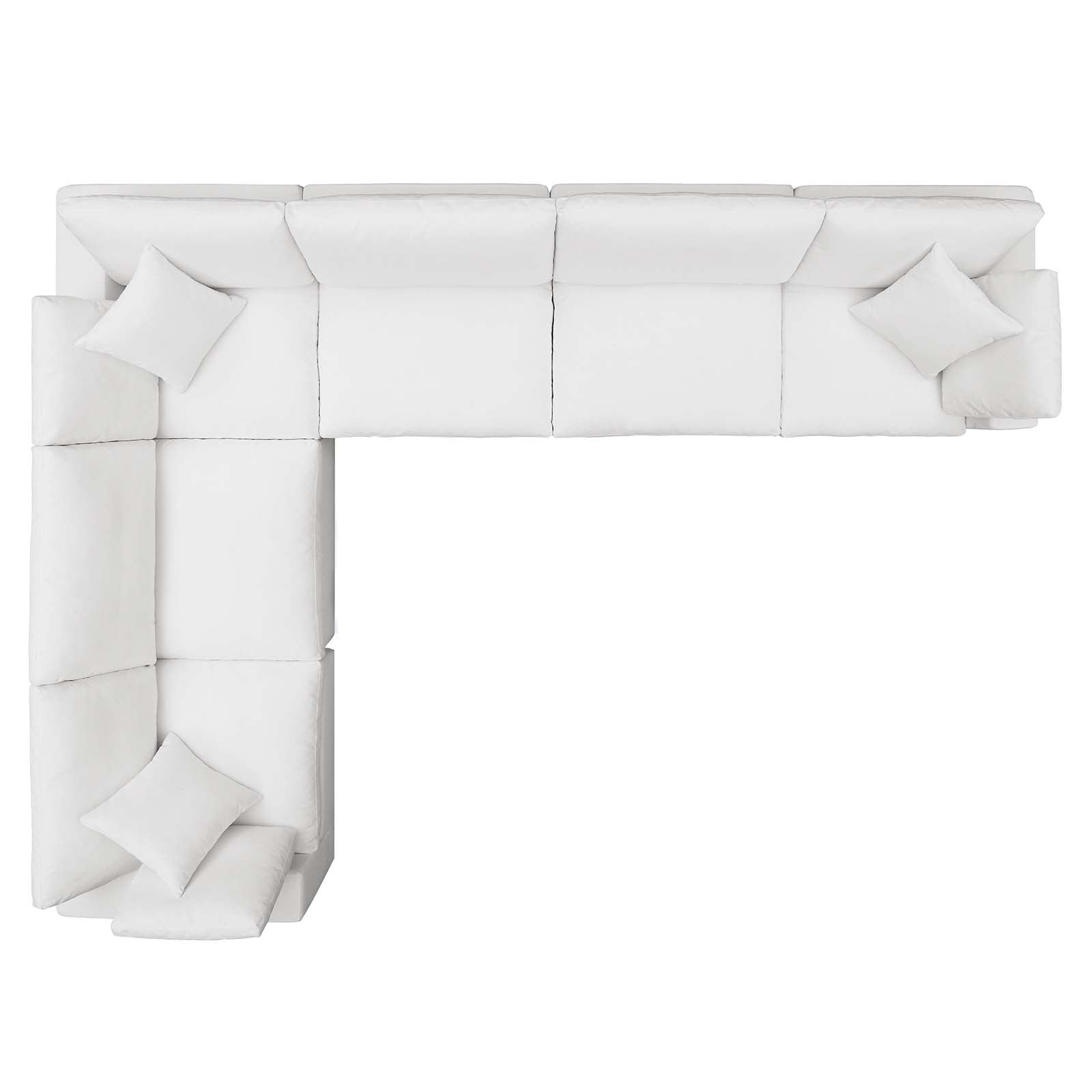 Commix 6 Piece Down Filled Overstuffed Sectional Sofa Set by Modway
