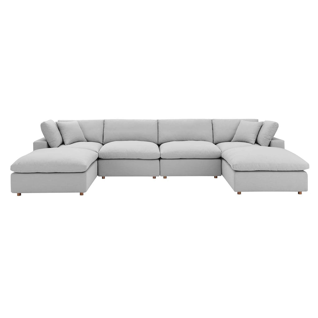 Commix 6-Piece Down Filled Overstuffed Sectional Sofa by Modway