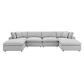 Commix 6-Piece Down Filled Overstuffed Sectional Sofa by Modway