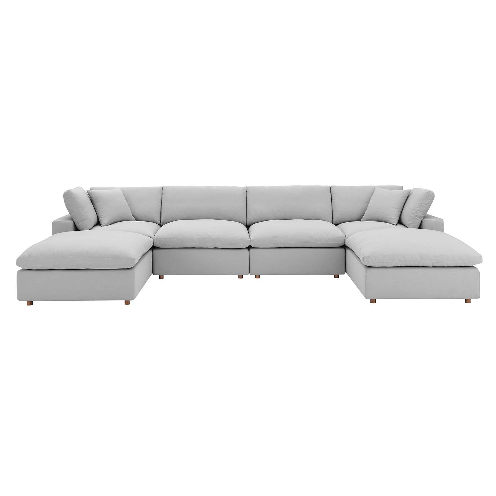 Commix 6-Piece Down Filled Overstuffed Sectional Sofa by Modway
