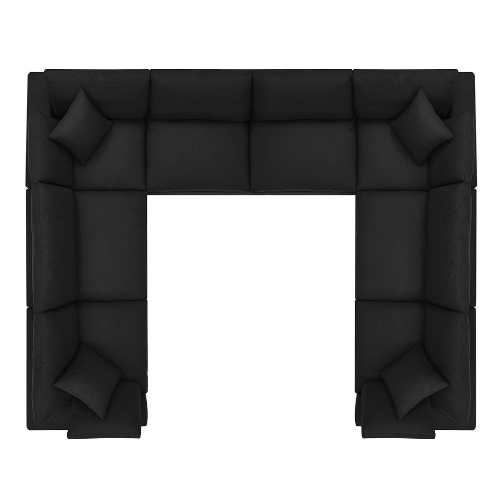 Commix 8-Piece Down Filled Overstuffed Sectional Sofa by Modway