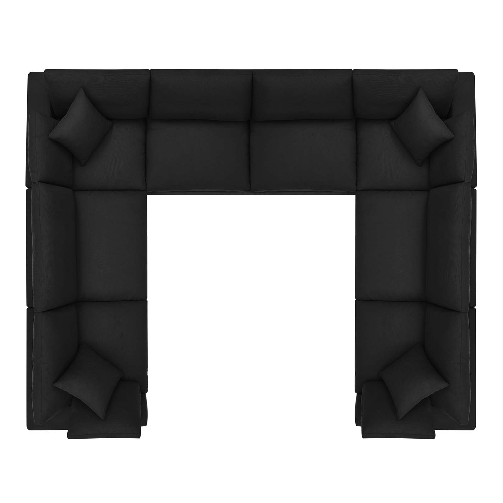 Commix 8-Piece Down Filled Overstuffed Sectional Sofa by Modway