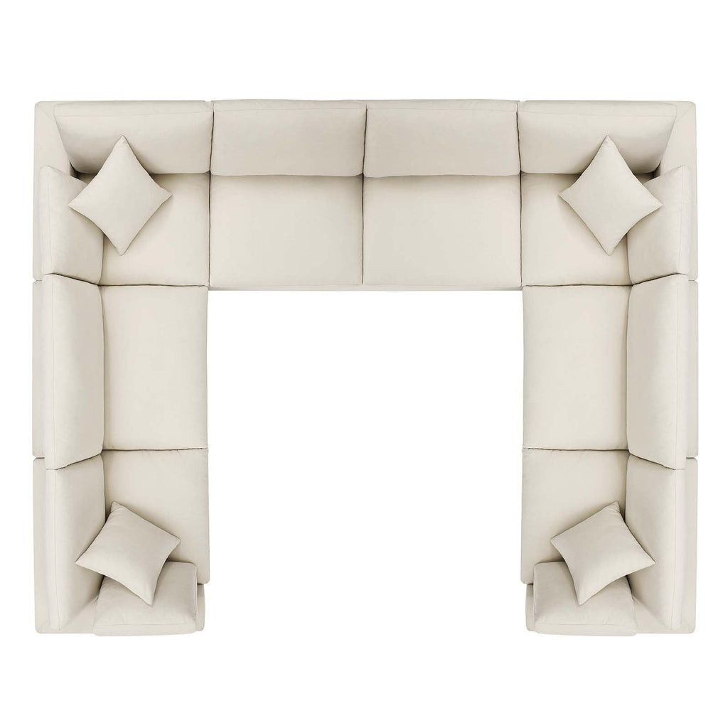Commix 8-Piece Down Filled Overstuffed Sectional Sofa by Modway