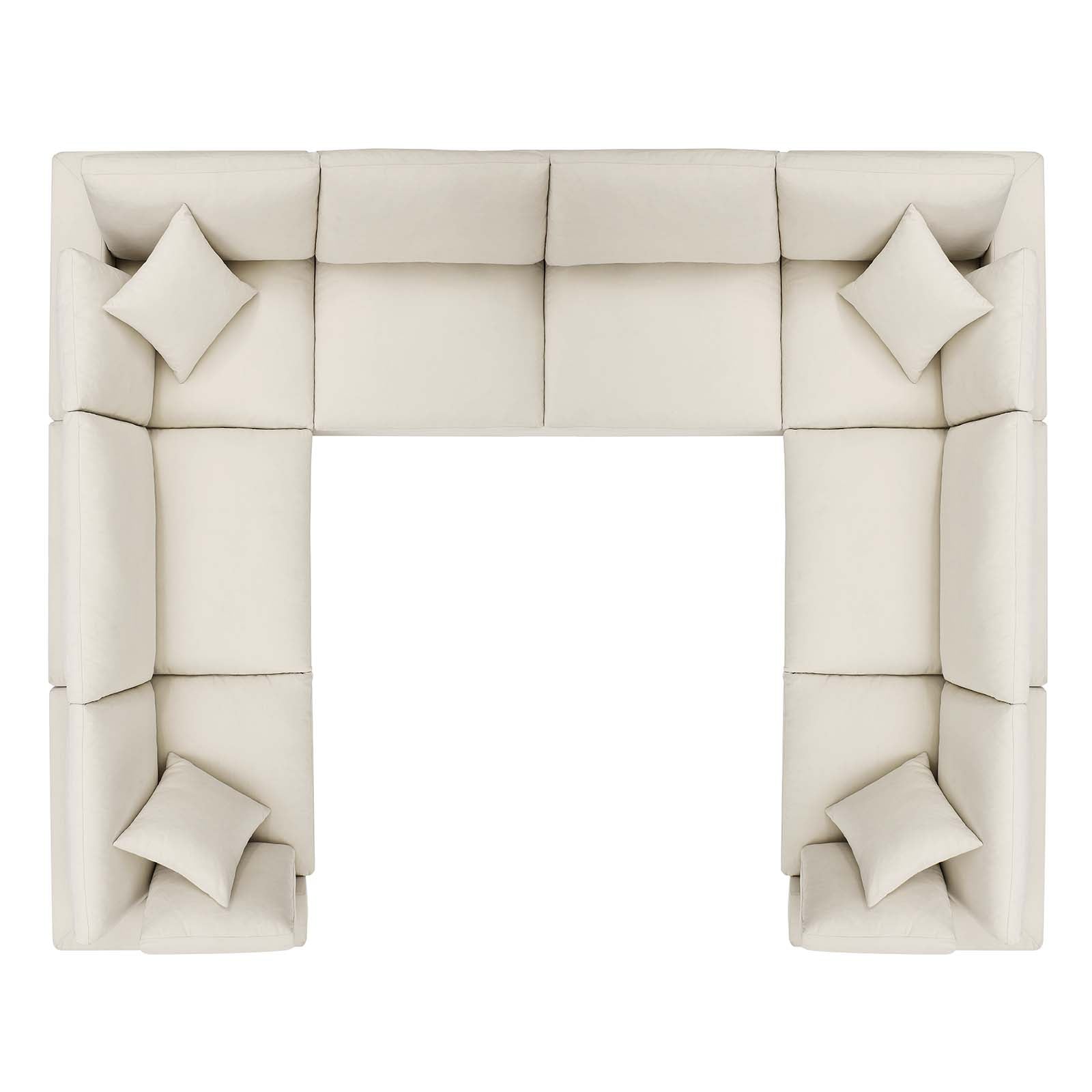 Commix 8-Piece Down Filled Overstuffed Sectional Sofa by Modway