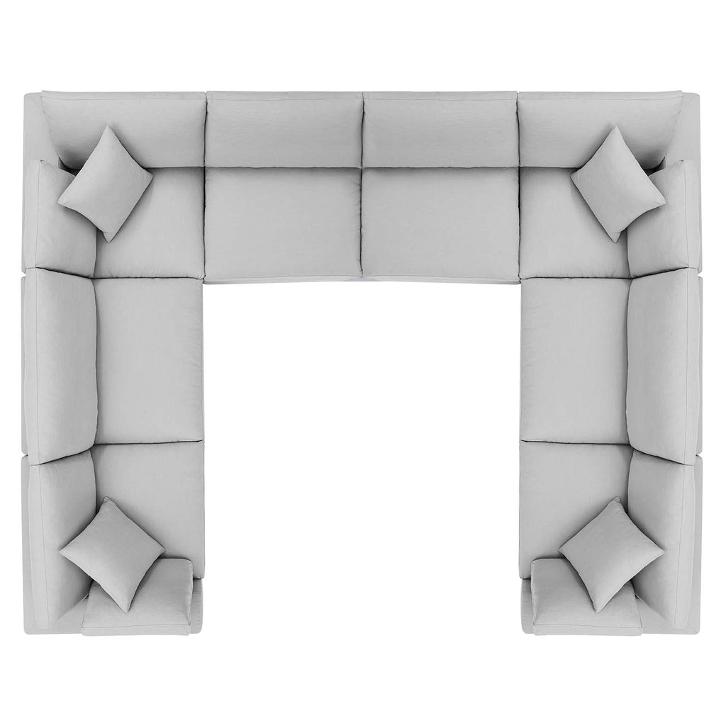 Commix 8-Piece Down Filled Overstuffed Sectional Sofa by Modway