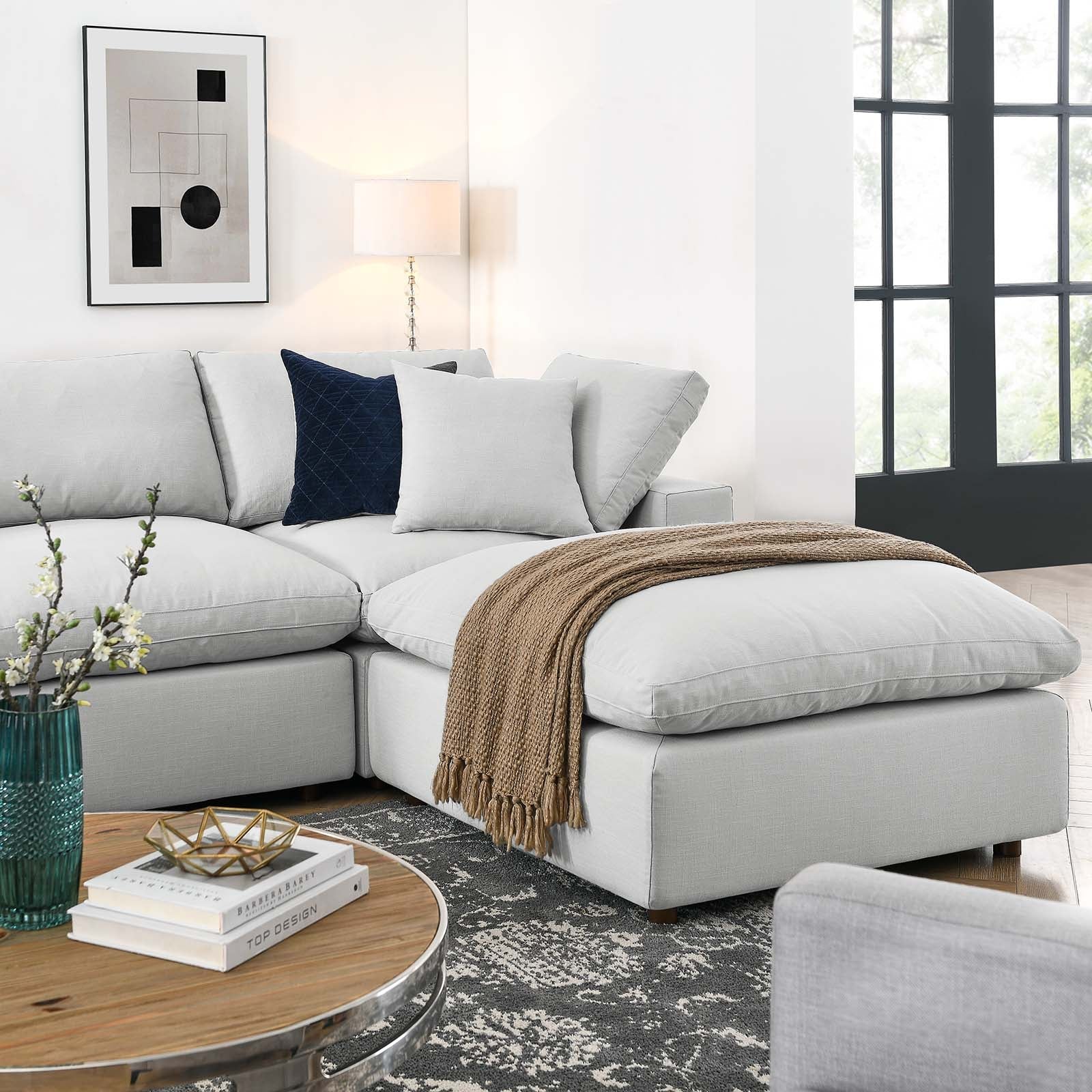 Commix 7-Piece Down Filled Overstuffed Sectional Sofa by Modway