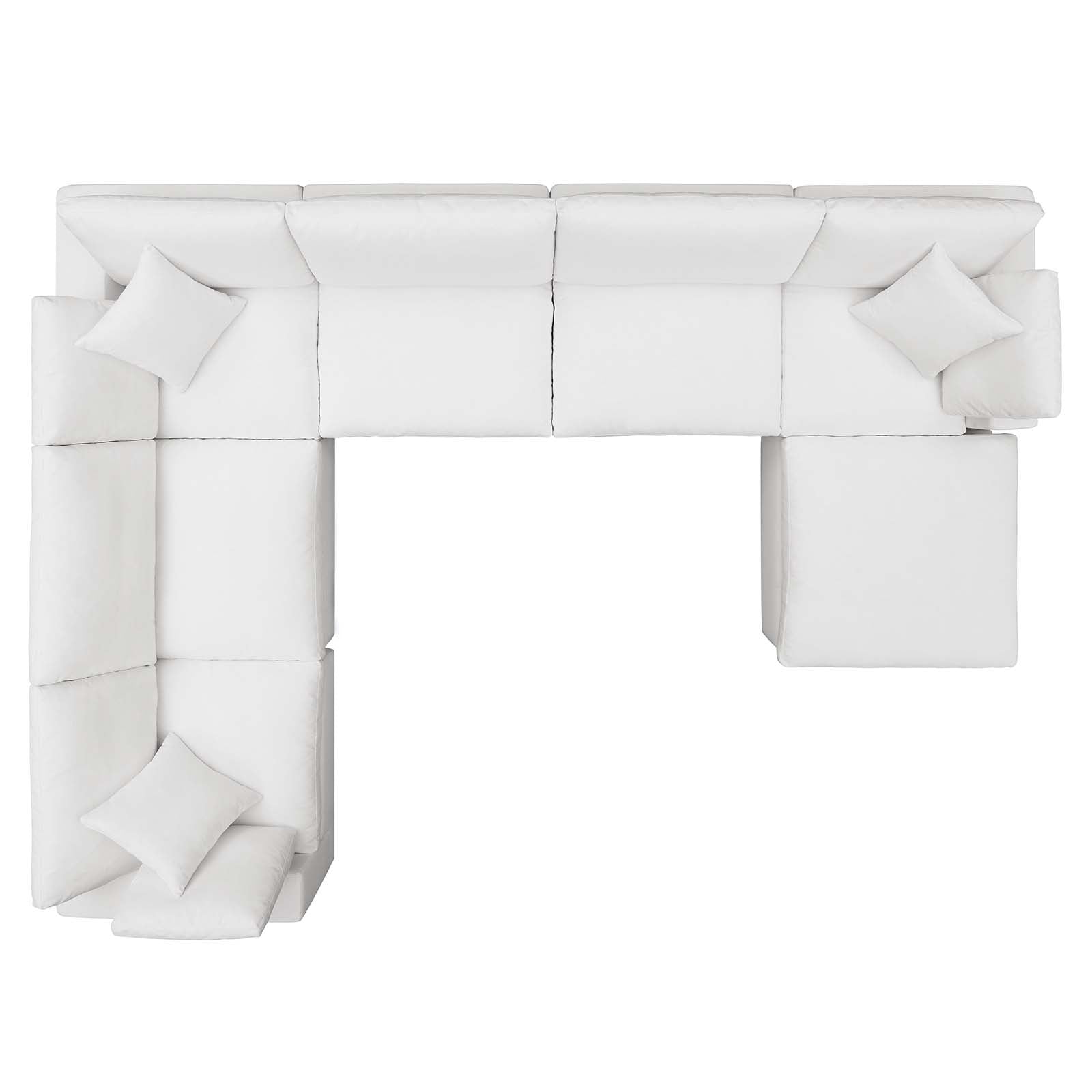 Commix 7-Piece Down Filled Overstuffed Sectional Sofa by Modway