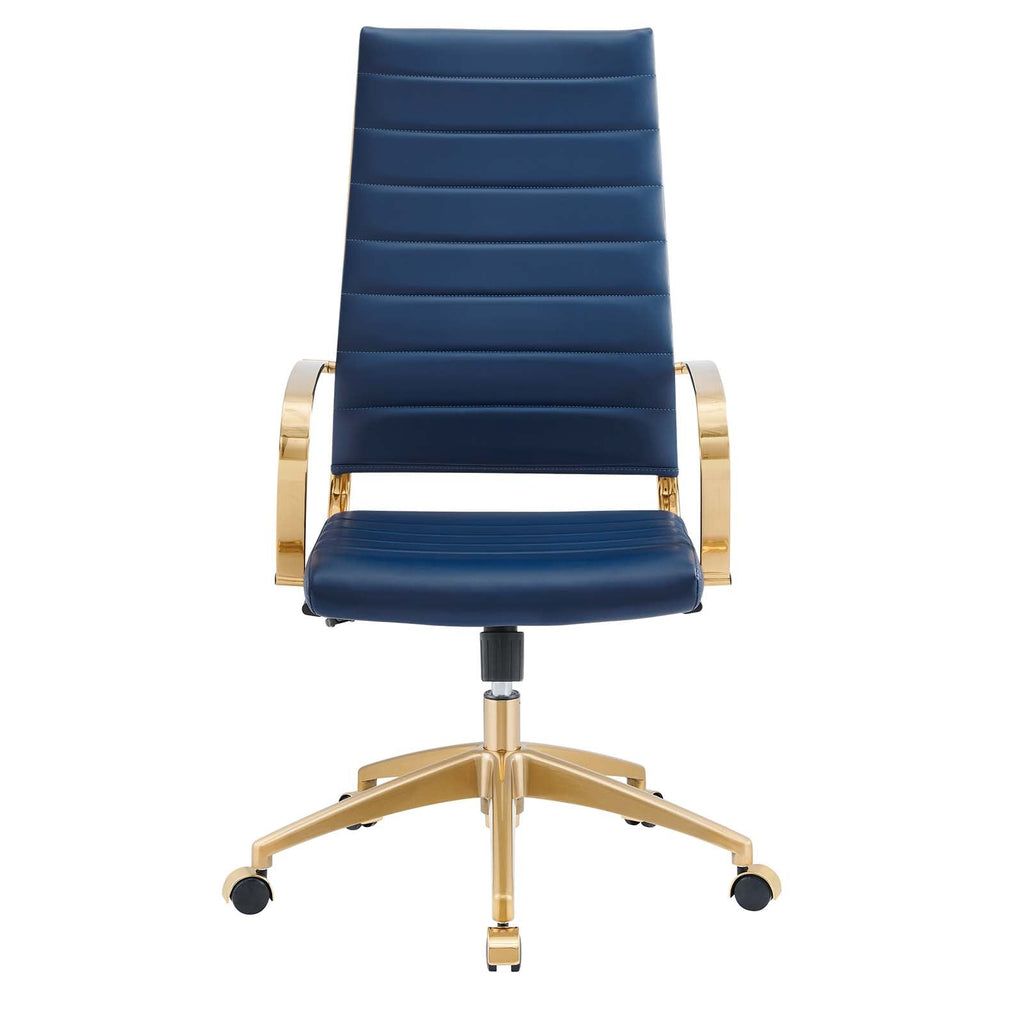 Jive Gold Stainless Steel Highback Office Chair by Modway