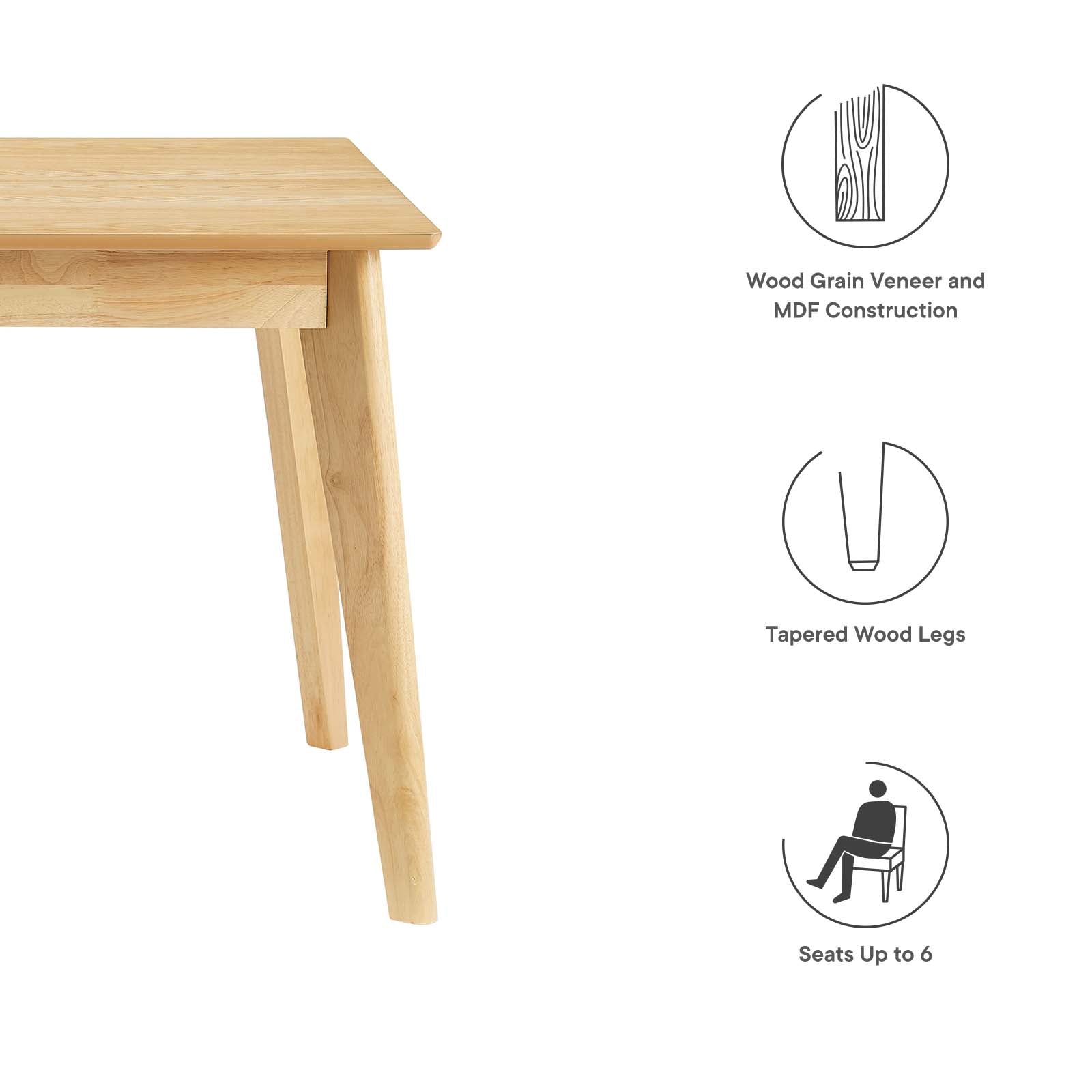 Oracle 59" Rectangle Dining Table by Modway