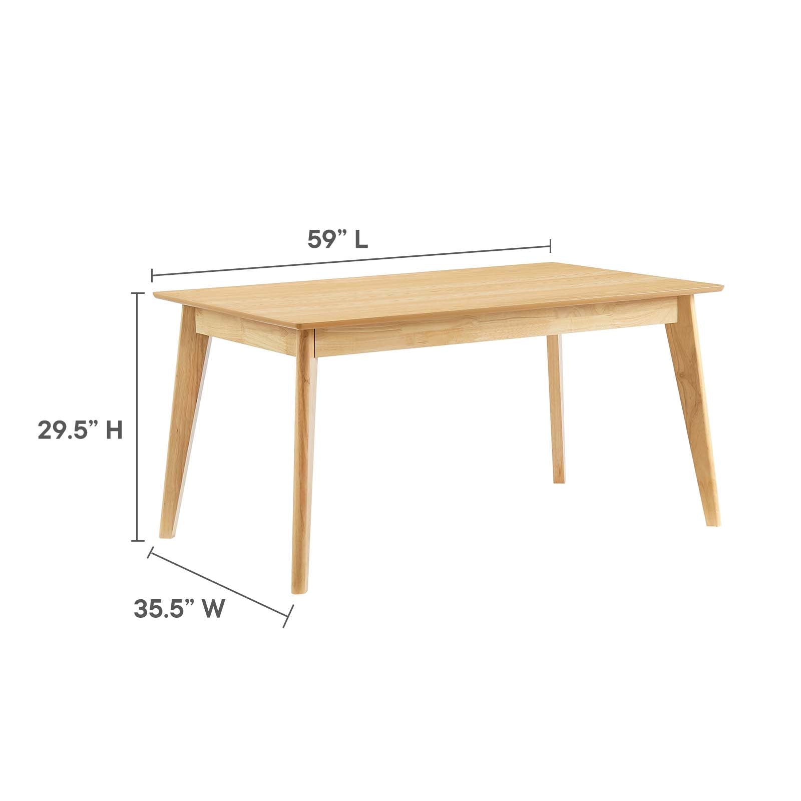 Oracle 59" Rectangle Dining Table by Modway