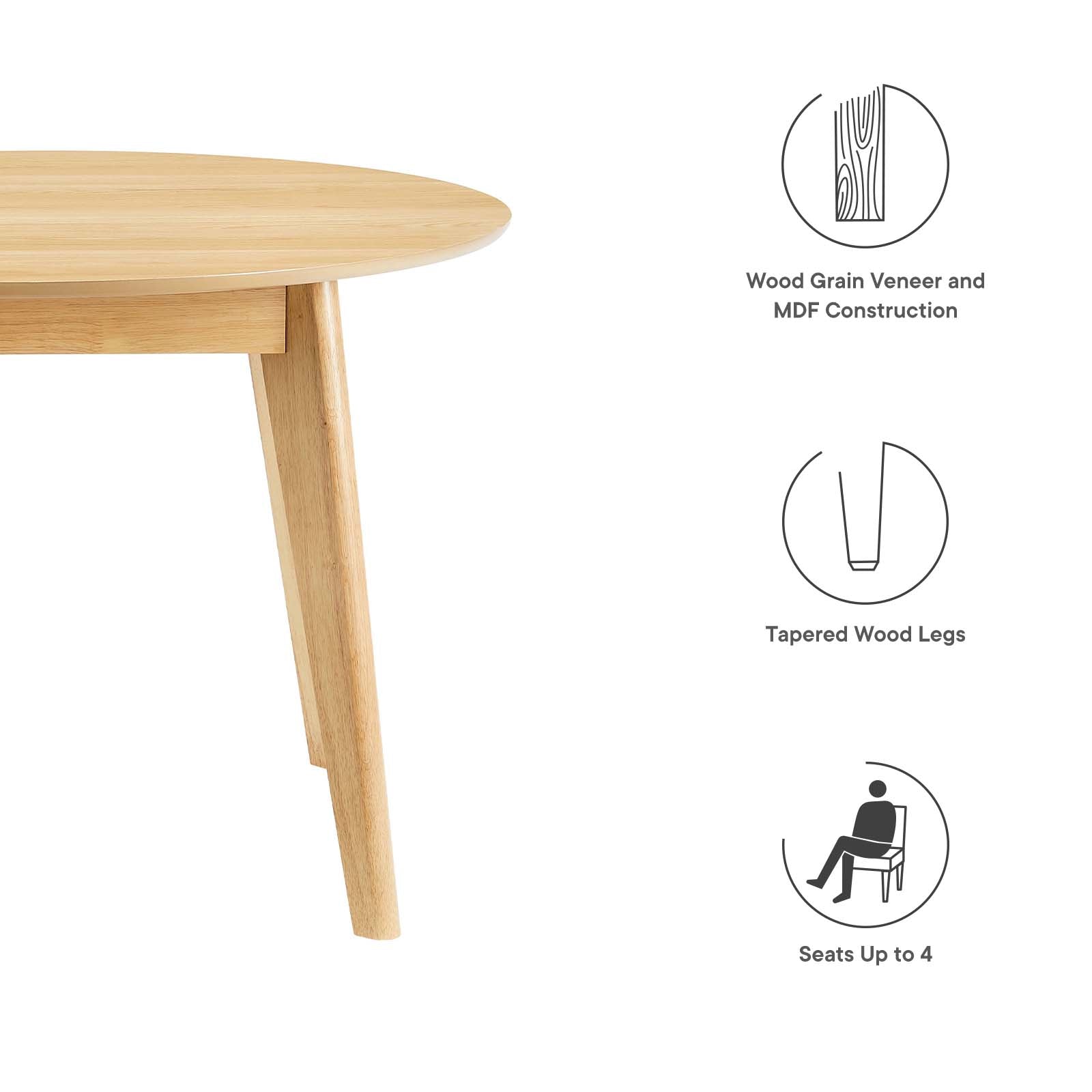 Vision 45" Round Dining Table by Modway