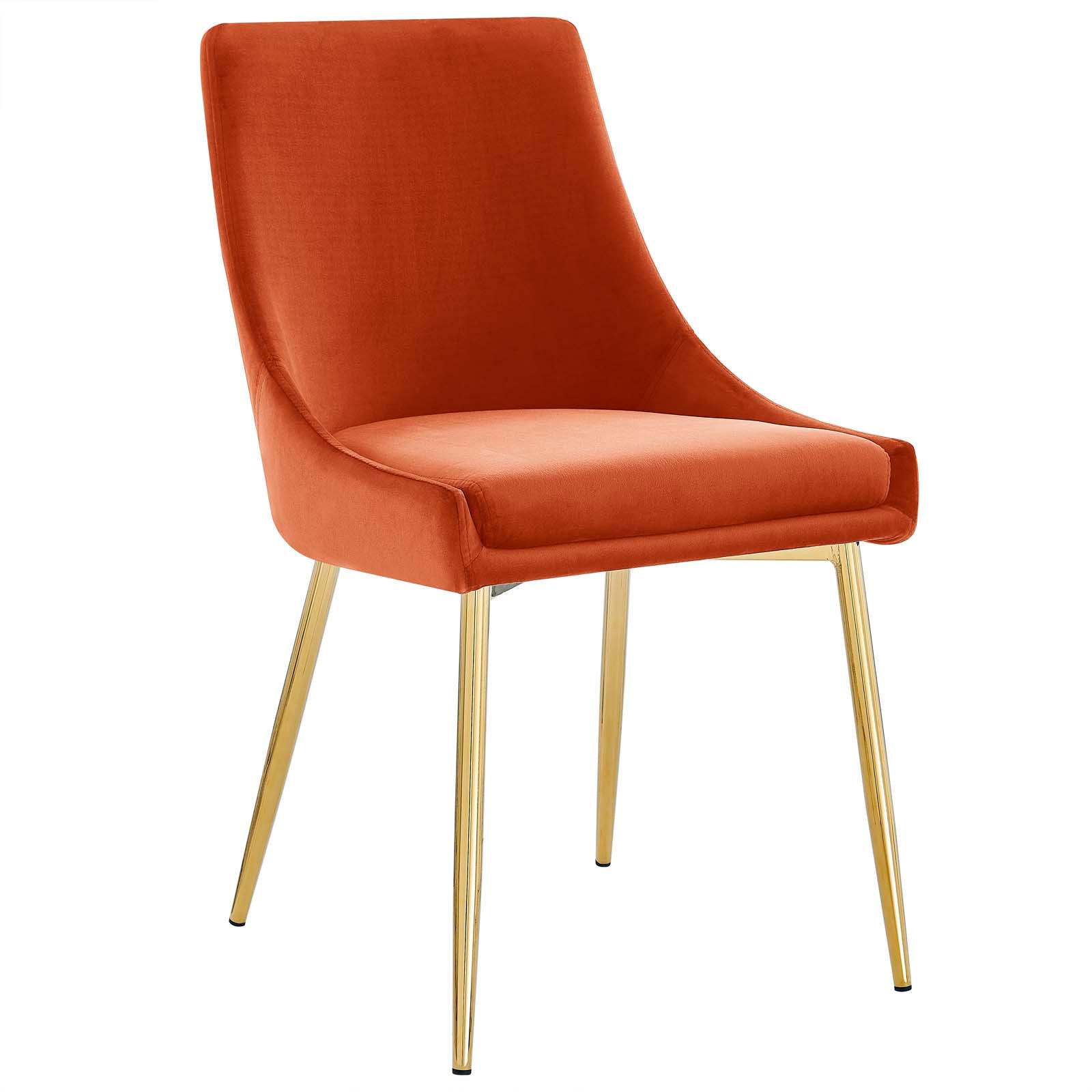 Viscount Performance Velvet Dining Chairs Set of 2 by Modway