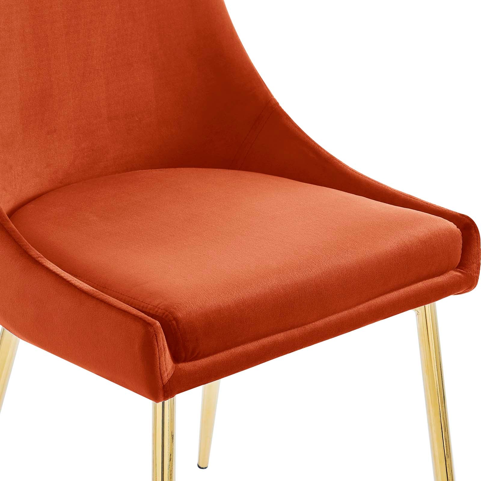 Viscount Performance Velvet Dining Chairs Set of 2 by Modway