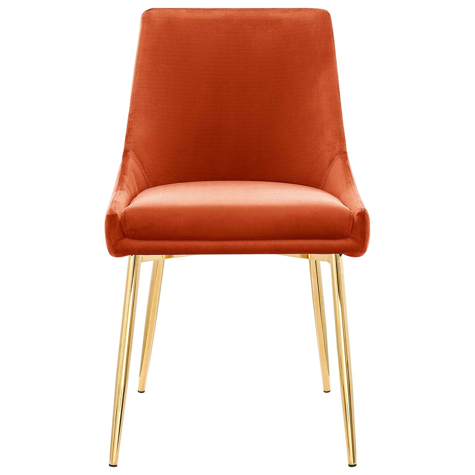 Viscount Performance Velvet Dining Chairs Set of 2 by Modway