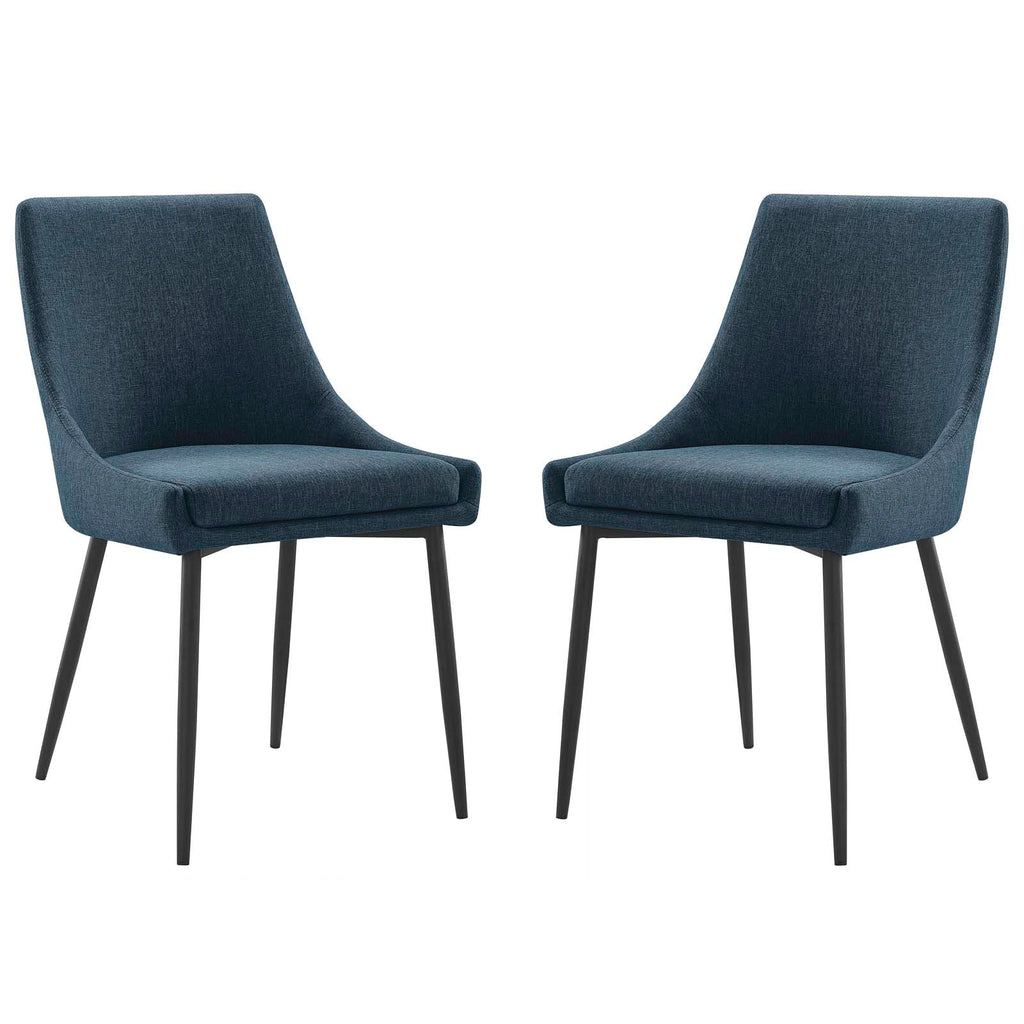 Viscount Upholstered Fabric Dining Chairs Set of 2 by Modway