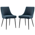 Viscount Upholstered Fabric Dining Chairs Set of 2 by Modway