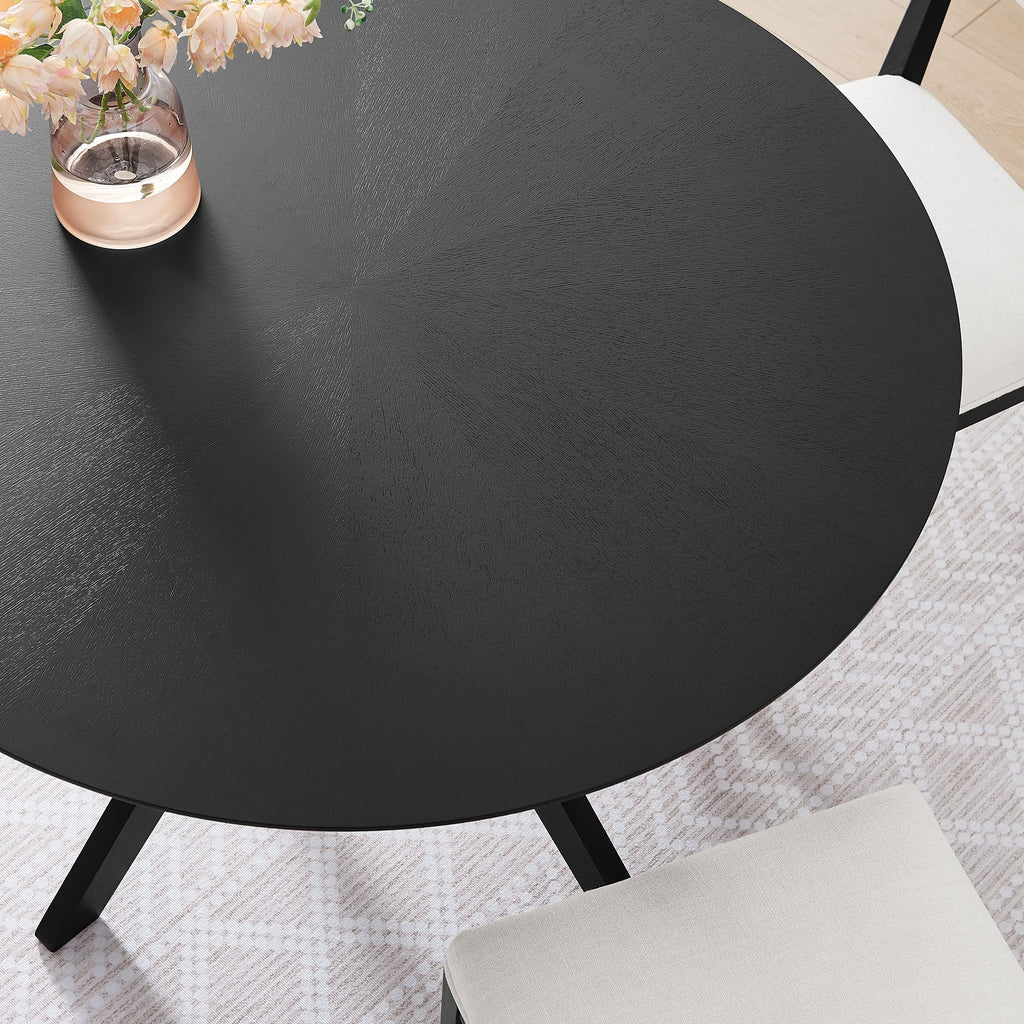 Crossroads 47" Round Wood Dining Table by Modway