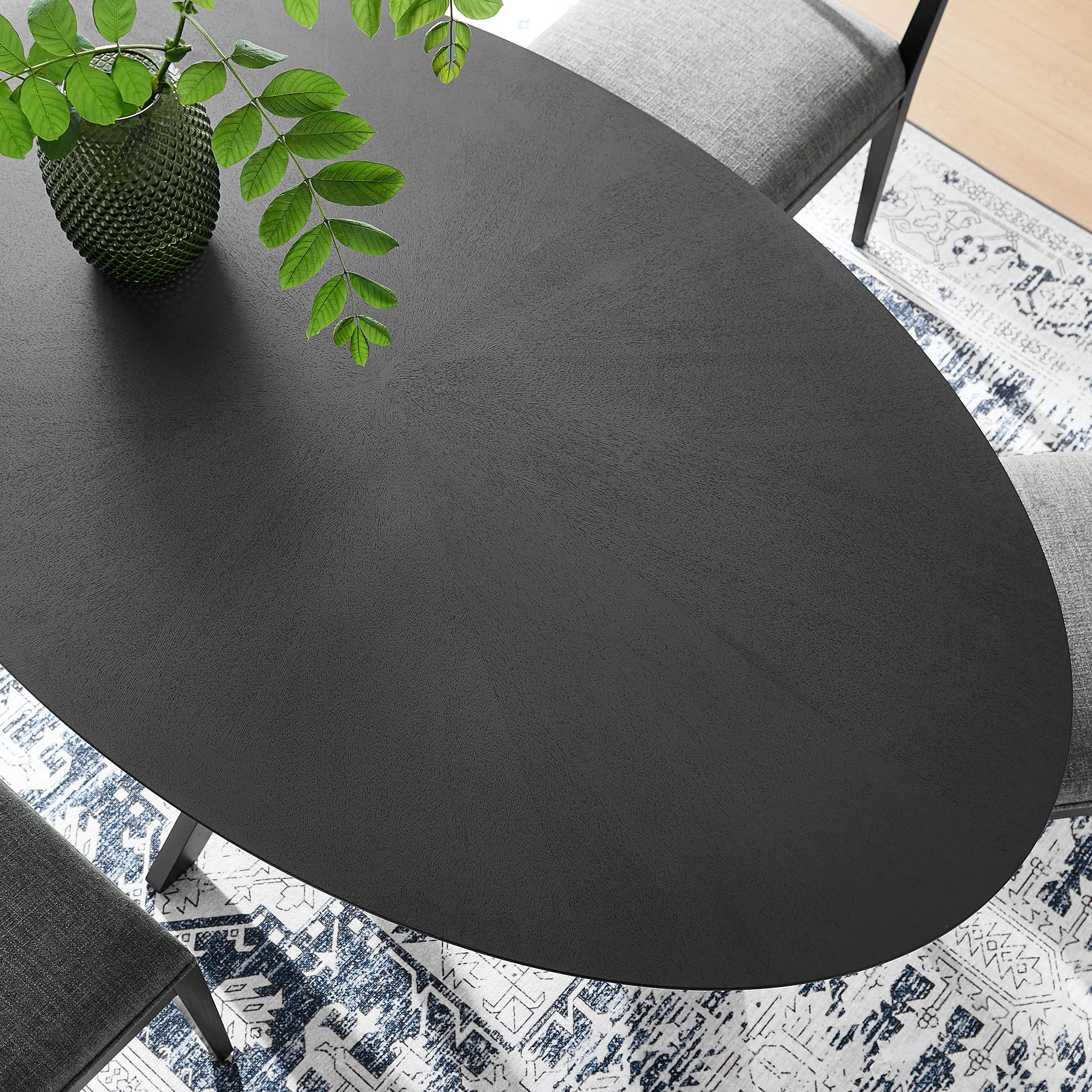 Crossroads 71" Oval Wood Dining Table by Modway