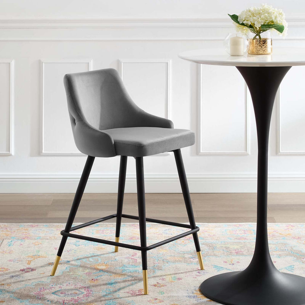 Adorn Performance Velvet Counter Stool by Modway