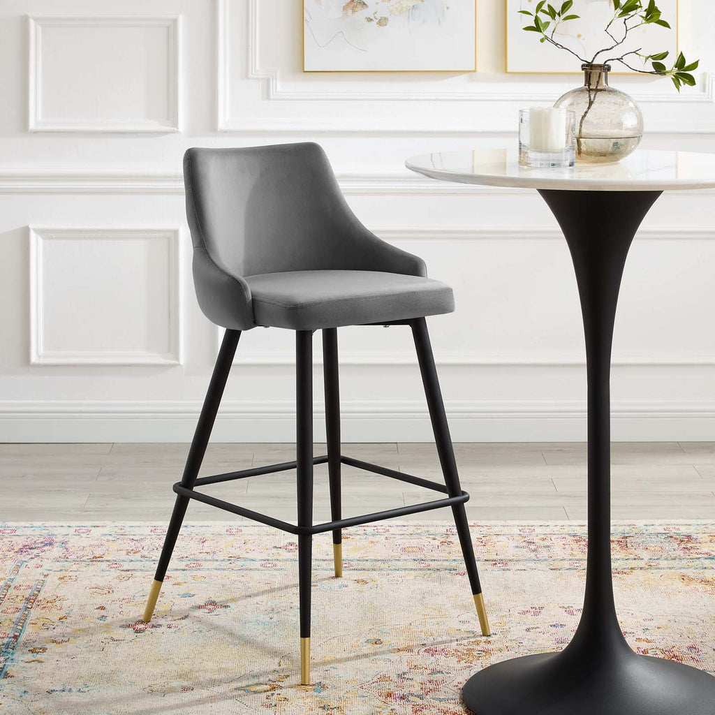 Adorn Performance Velvet Bar Stool by Modway