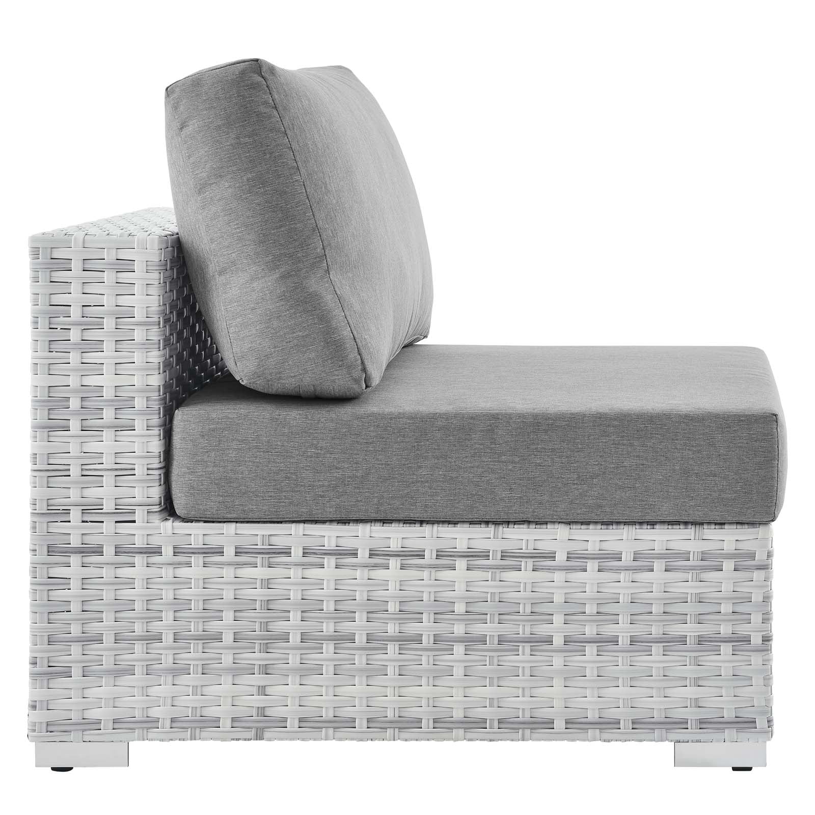 Convene Outdoor Patio Armless Chair by Modway