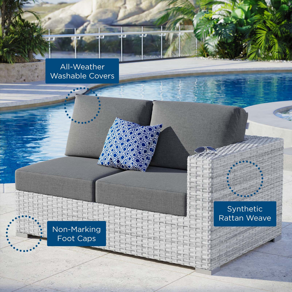 Convene Outdoor Patio Right-Arm Loveseat by Modway