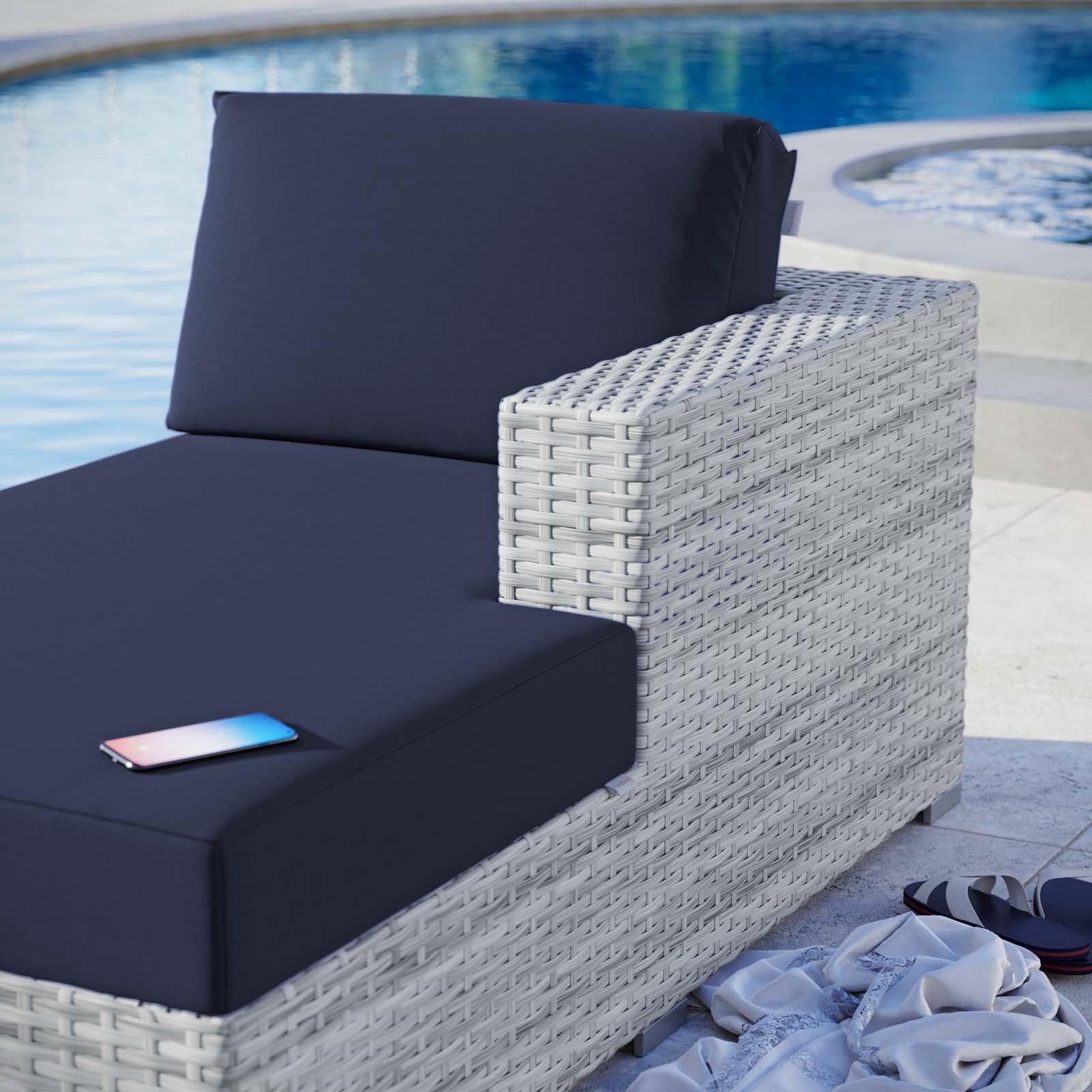 Convene Outdoor Patio Right Chaise by Modway