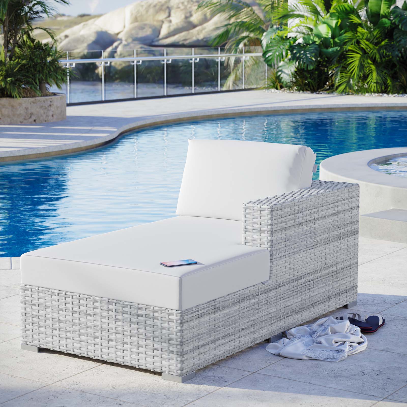 Convene Outdoor Patio Right Chaise by Modway