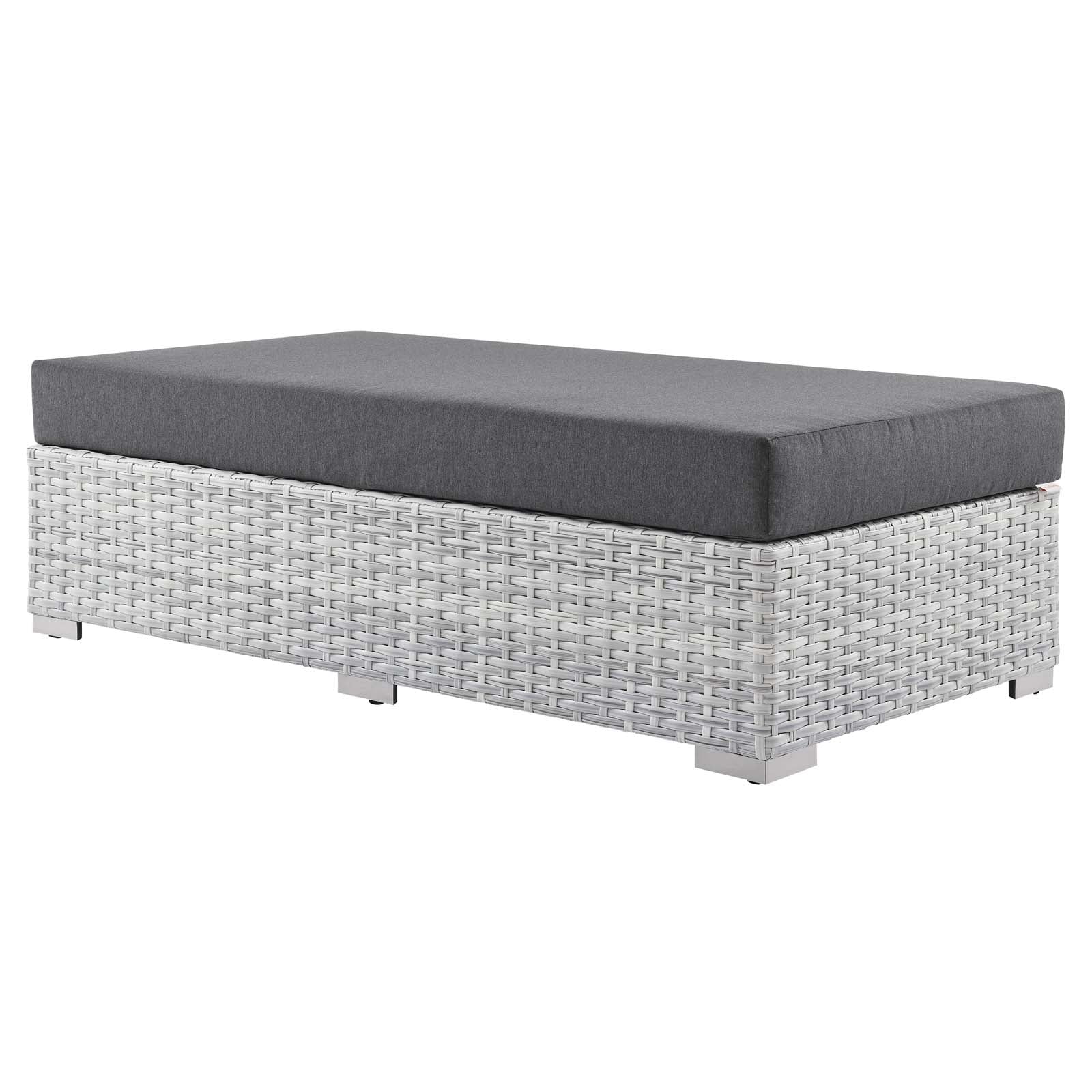 Convene Outdoor Patio Rectangular Ottoman by Modway