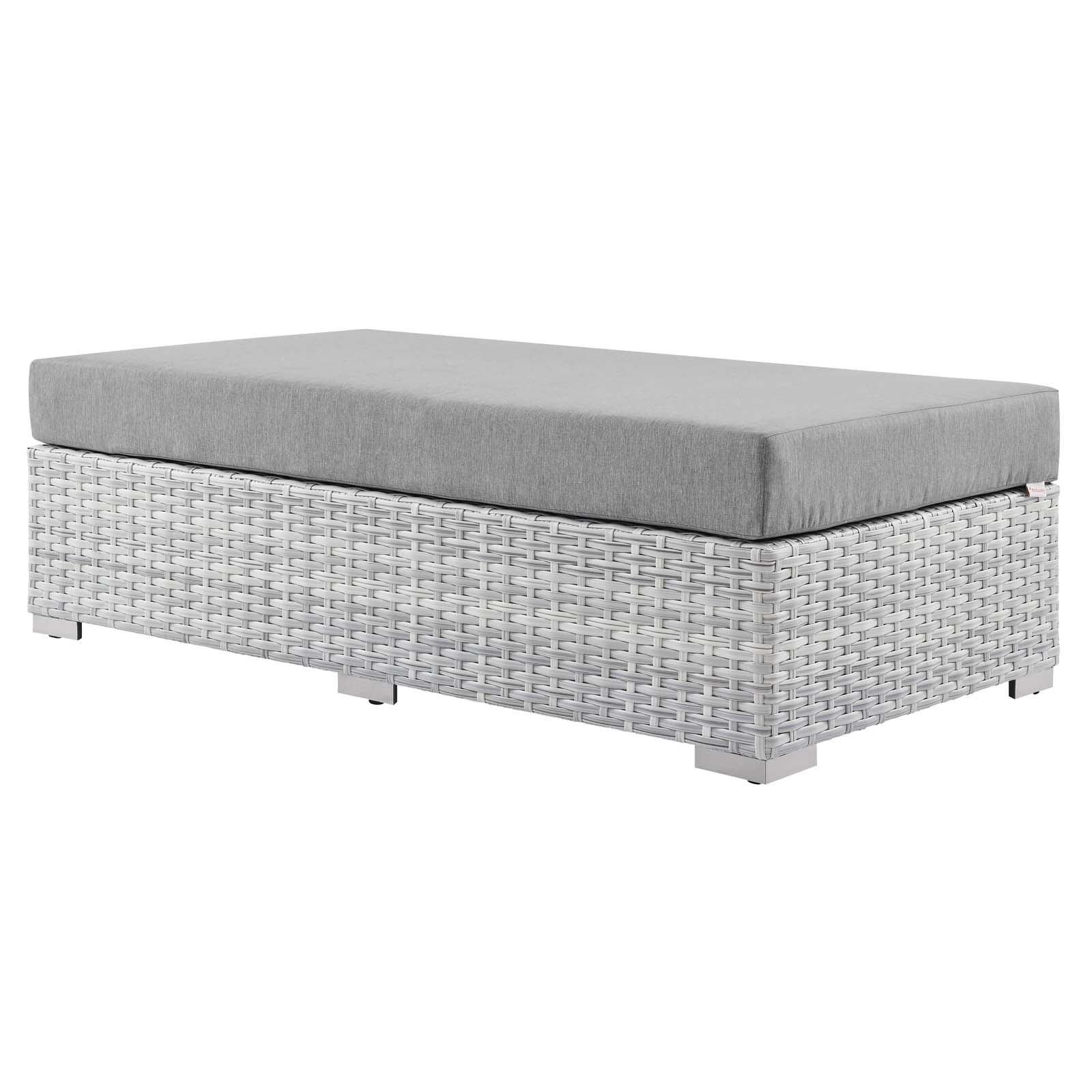 Convene Outdoor Patio Rectangular Ottoman by Modway
