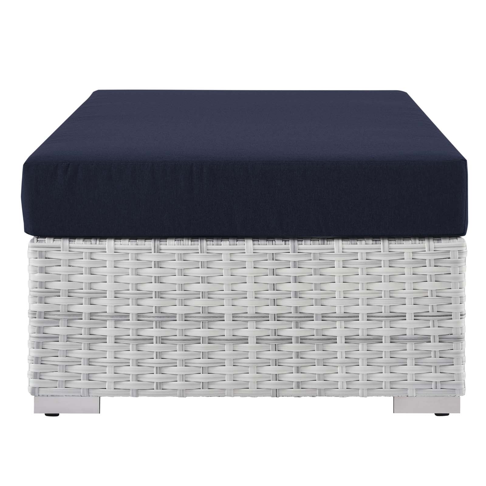 Convene Outdoor Patio Rectangular Ottoman by Modway
