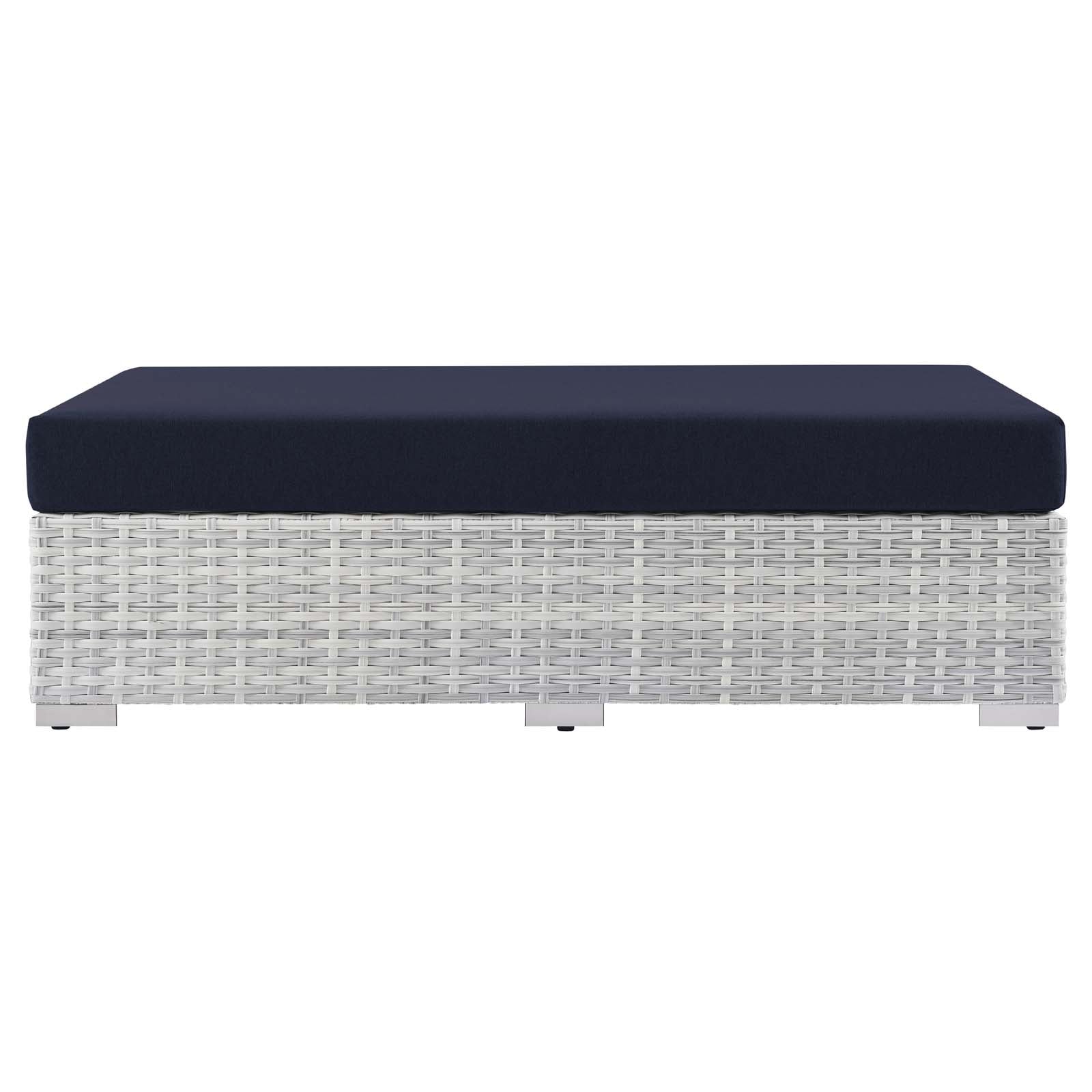 Convene Outdoor Patio Rectangular Ottoman by Modway
