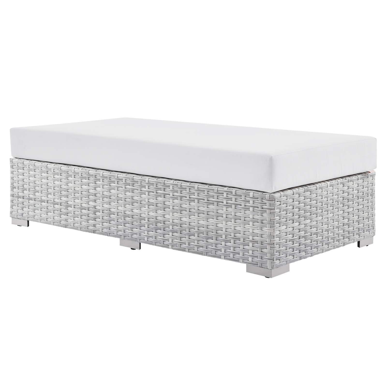 Convene Outdoor Patio Rectangular Ottoman by Modway
