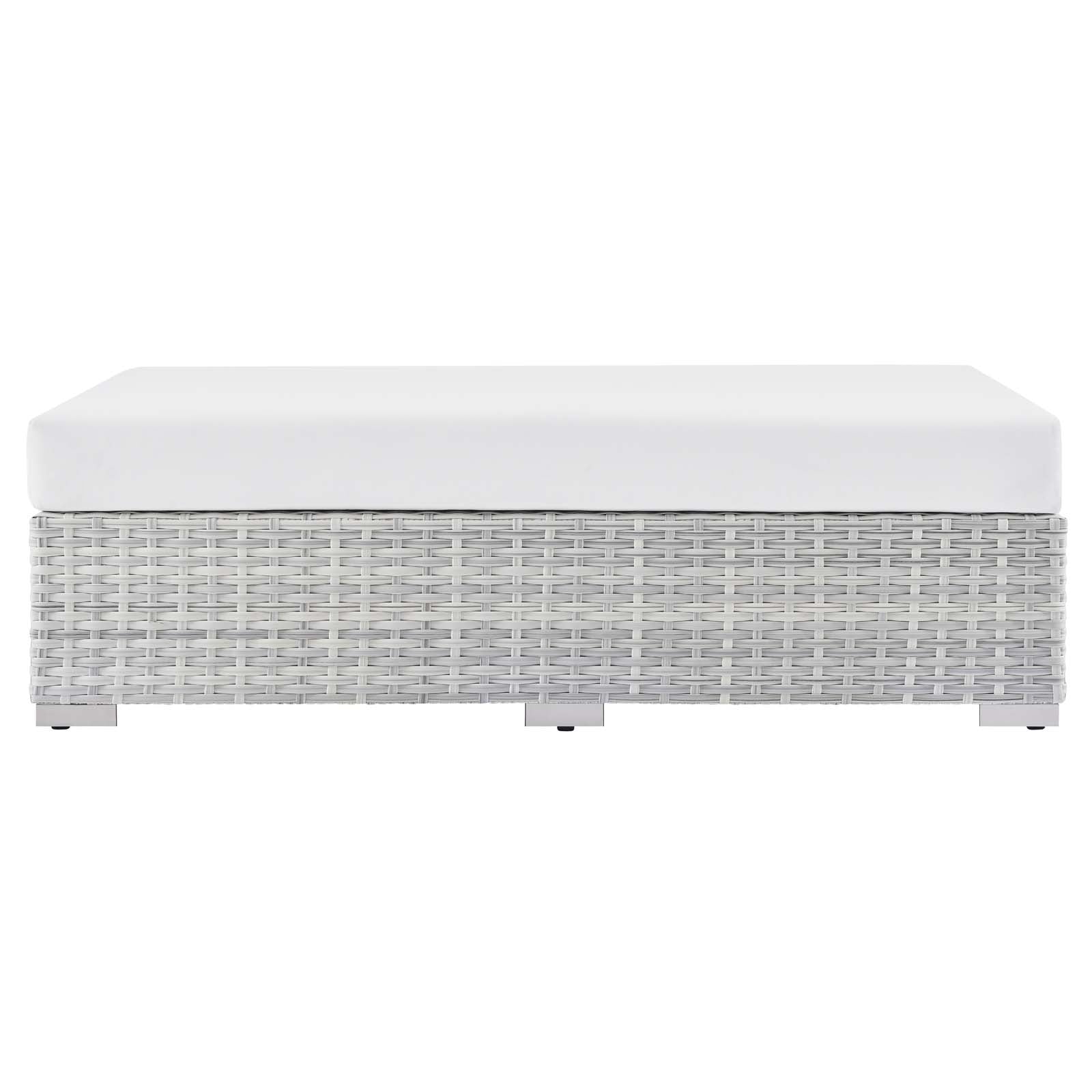 Convene Outdoor Patio Rectangular Ottoman by Modway
