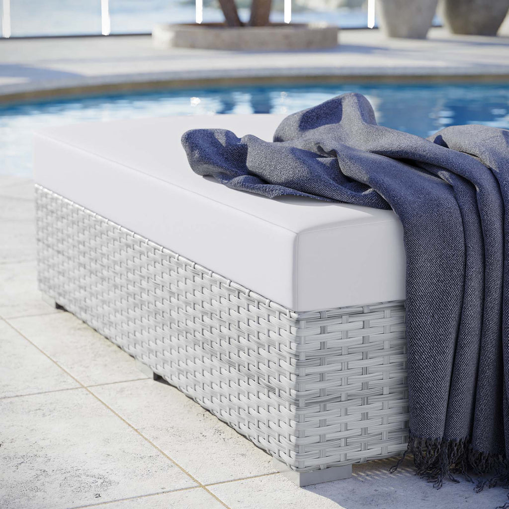 Convene Outdoor Patio Rectangular Ottoman by Modway