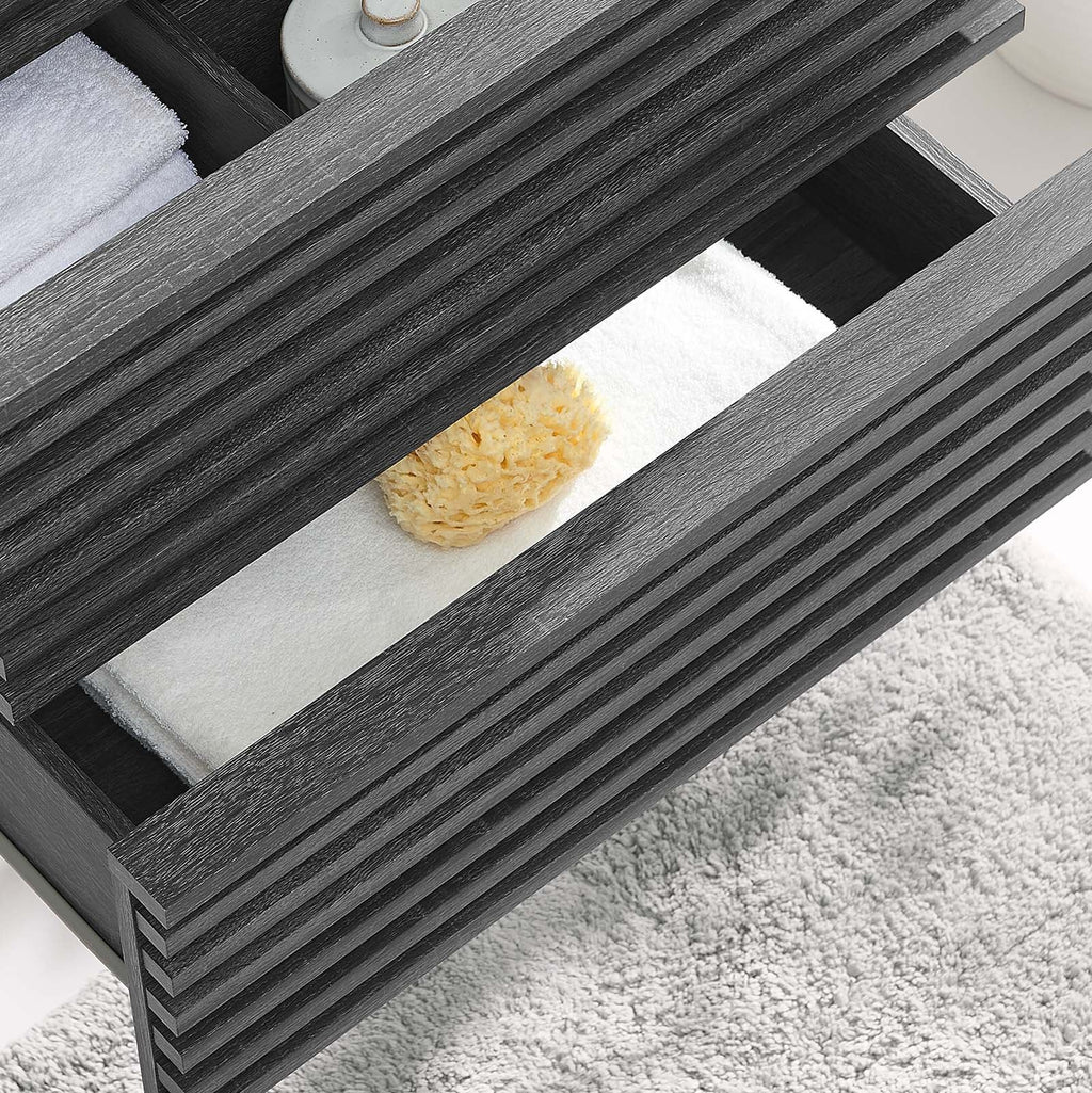 Render 24" Wall-Mount Bathroom Vanity Cabinet (Sink Basin Not Included) by Modway