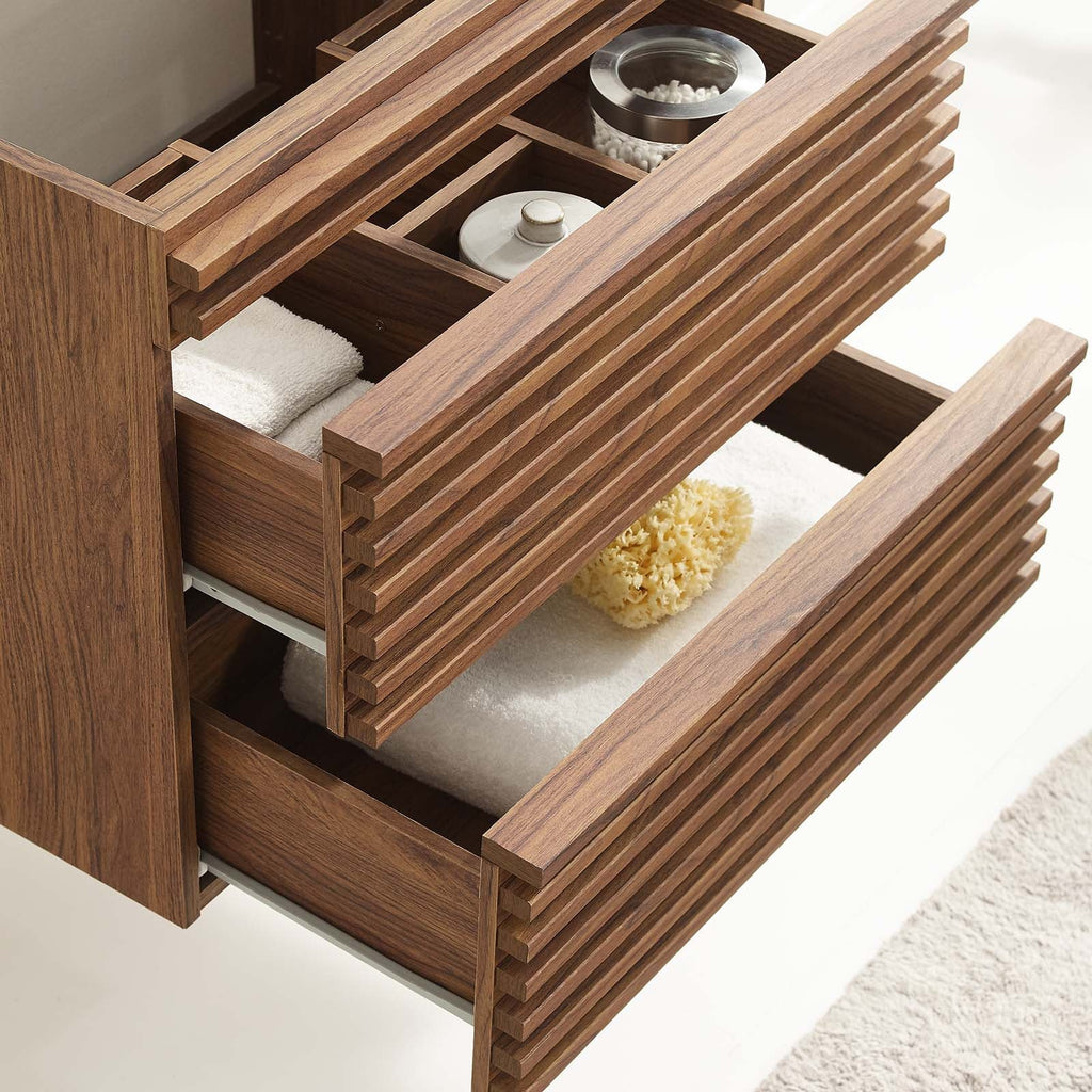 Render 24" Wall-Mount Bathroom Vanity Cabinet (Sink Basin Not Included) by Modway