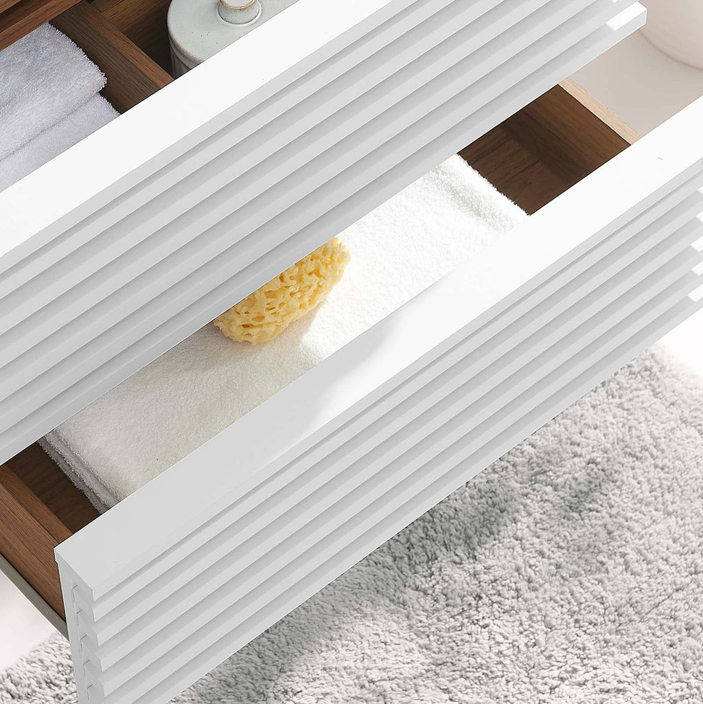 Render 24" Wall-Mount Bathroom Vanity Cabinet (Sink Basin Not Included) by Modway