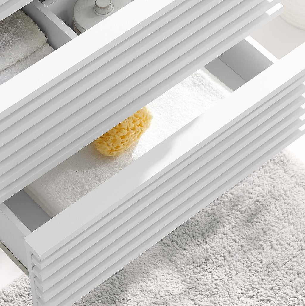 Render 24" Wall-Mount Bathroom Vanity Cabinet (Sink Basin Not Included) by Modway