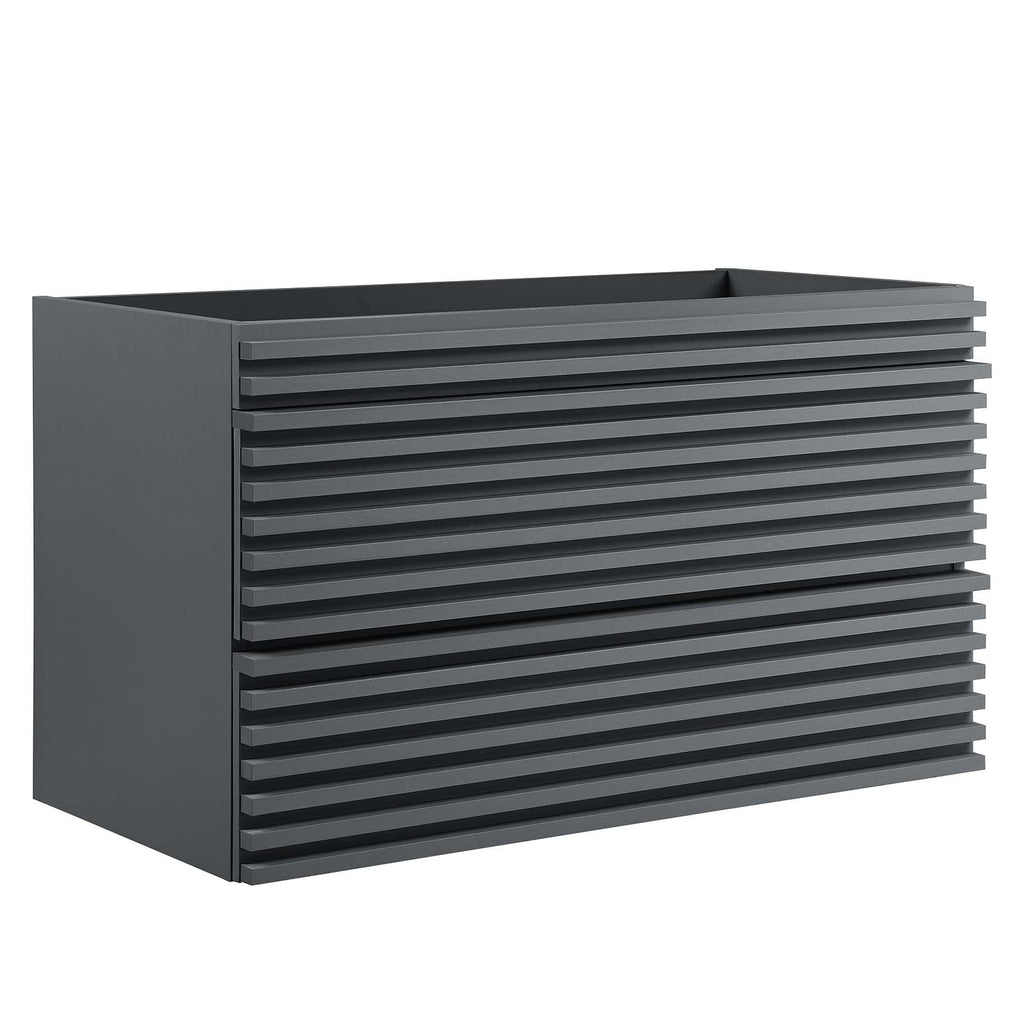 Render 36" Wall-Mount Bathroom Vanity Cabinet (Sink Basin Not Included) by Modway