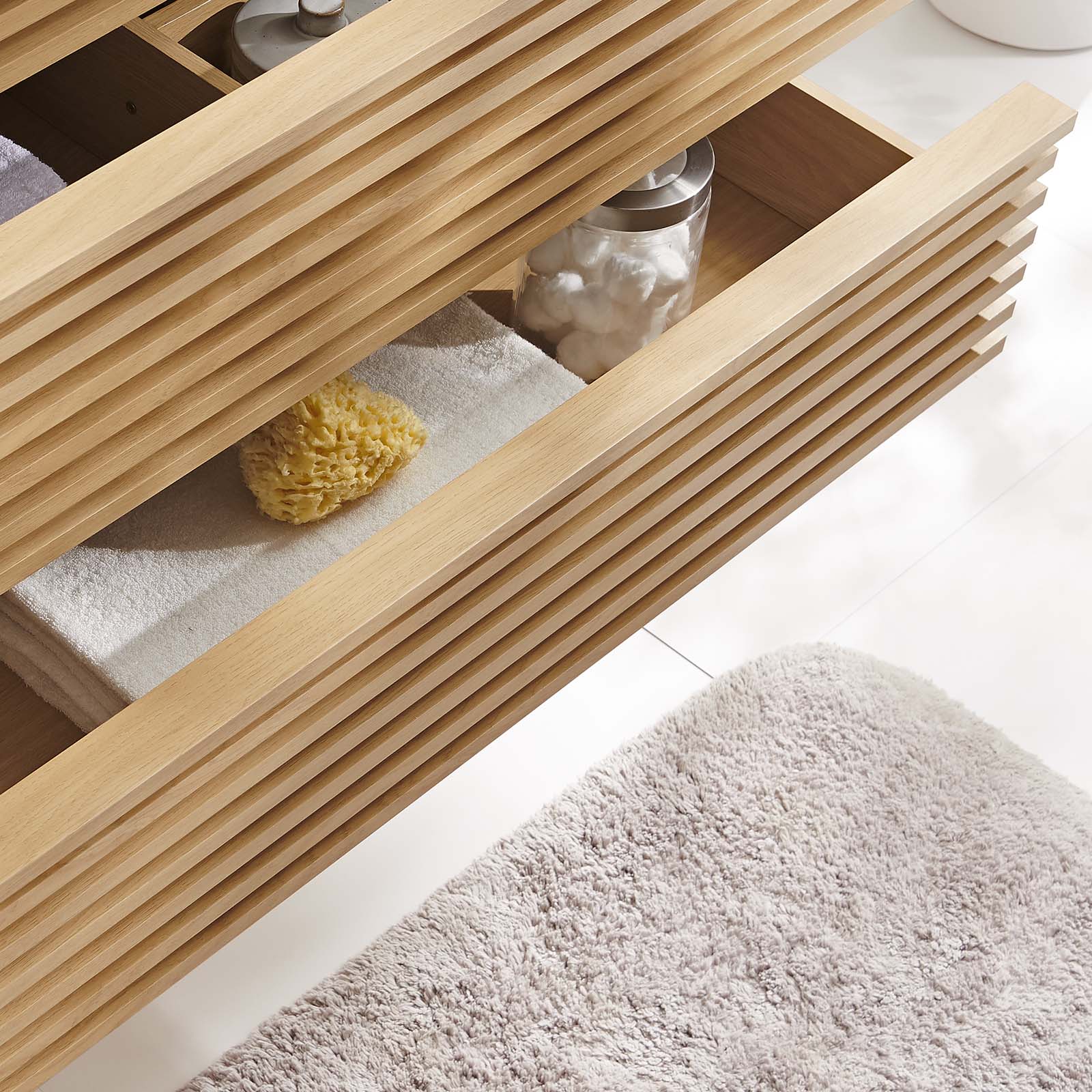 Render 36" Wall-Mount Bathroom Vanity Cabinet (Sink Basin Not Included) by Modway