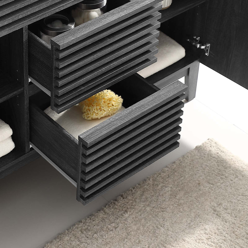 Render 48" Double Sink Compatible (Not Included) Bathroom Vanity Cabinet by Modway