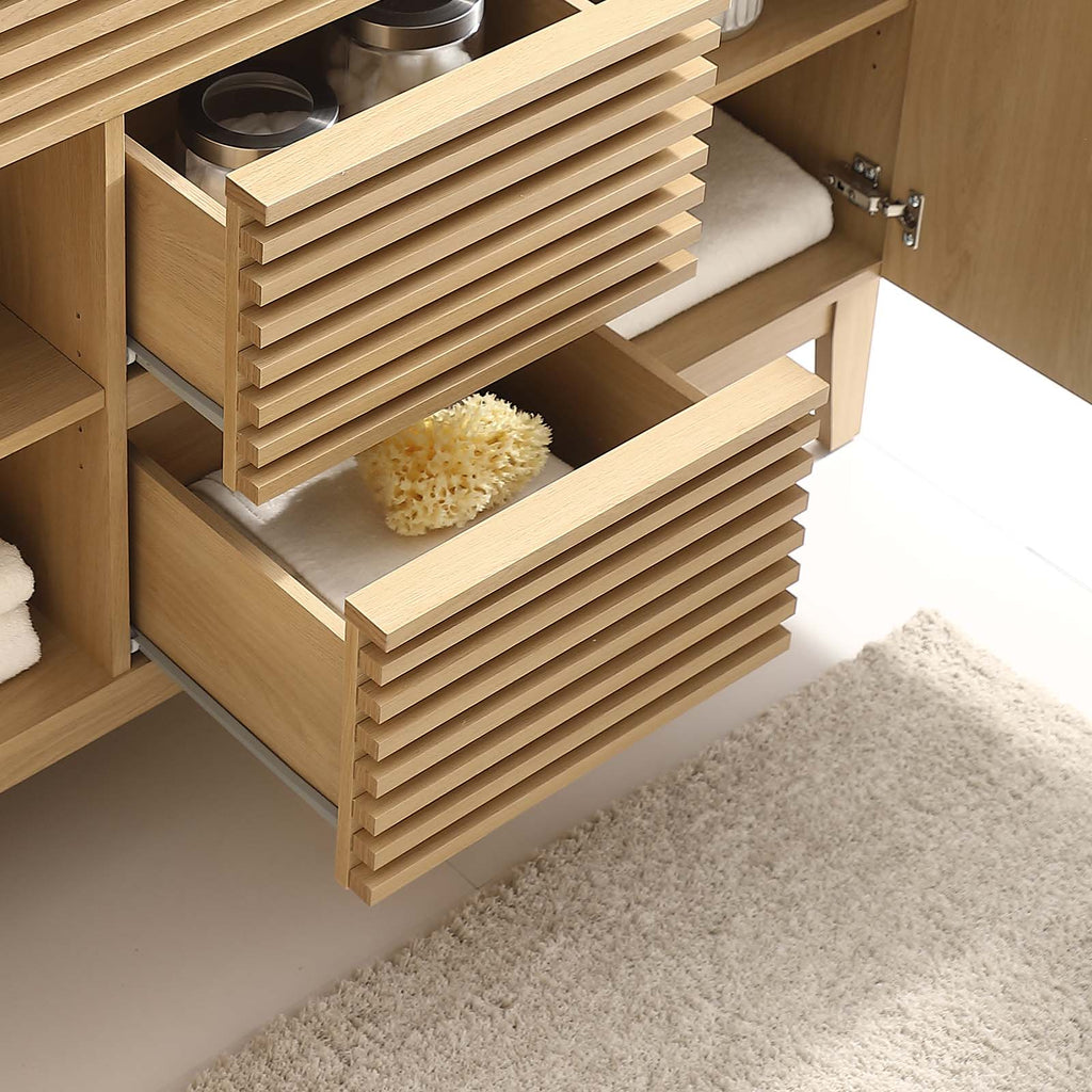 Render 48" Double Sink Compatible (Not Included) Bathroom Vanity Cabinet by Modway